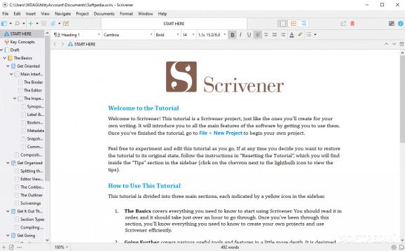 Scrivener screenshot