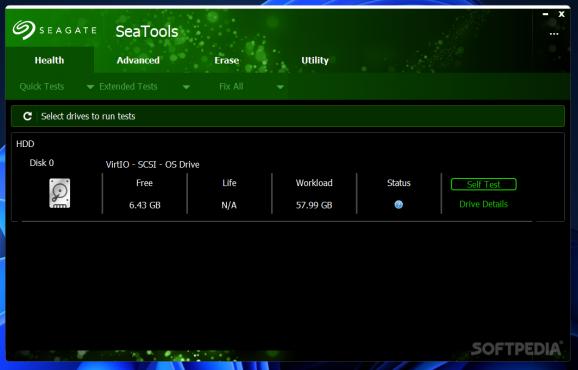 Seagate SeaTools screenshot