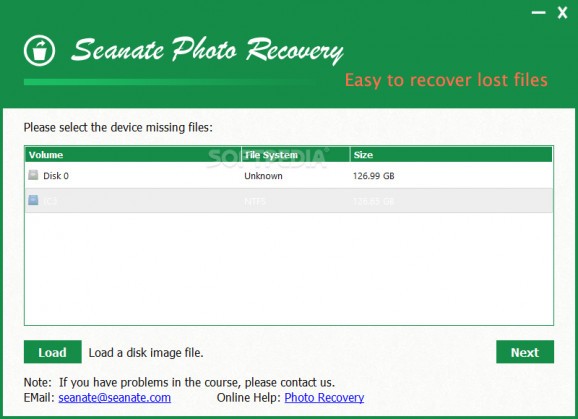 Seanate Photo Recovery screenshot