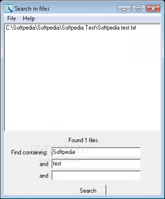 Search In Files screenshot