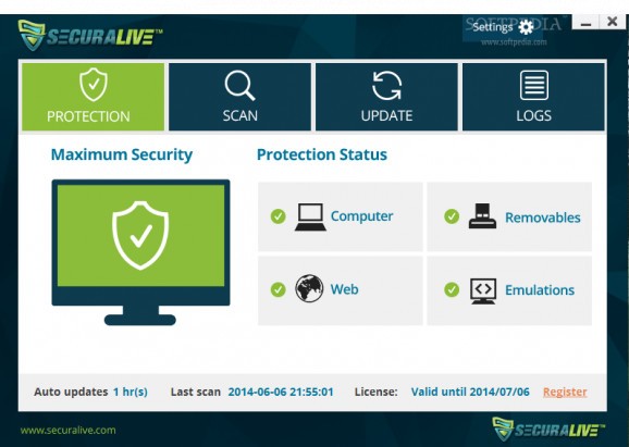 SecuraLive Antivirus screenshot