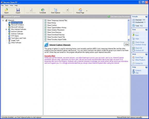 Secure Clean PC screenshot