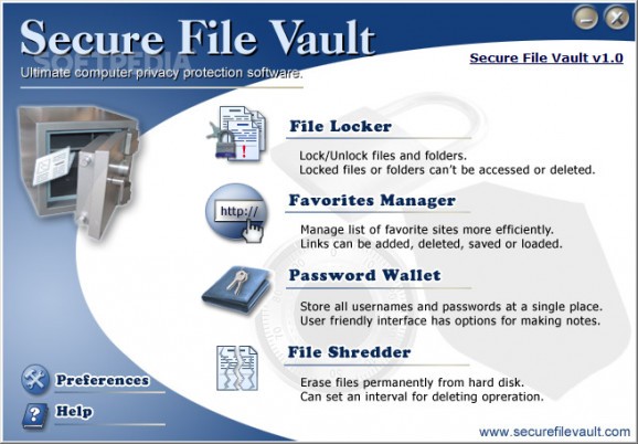 Secure File Vault screenshot