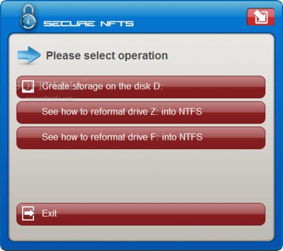 Secure NTFS Portable screenshot