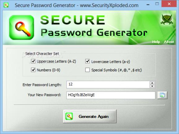 Secure Password Generator Portable screenshot