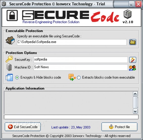SecureCode Protection screenshot