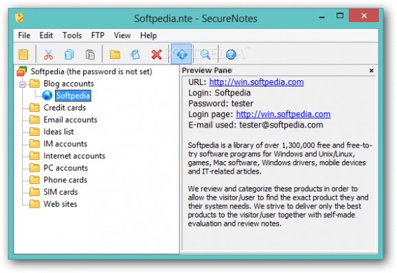 SecureNotes screenshot