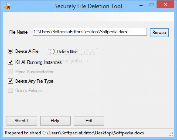 Securely File Deletion Tool screenshot