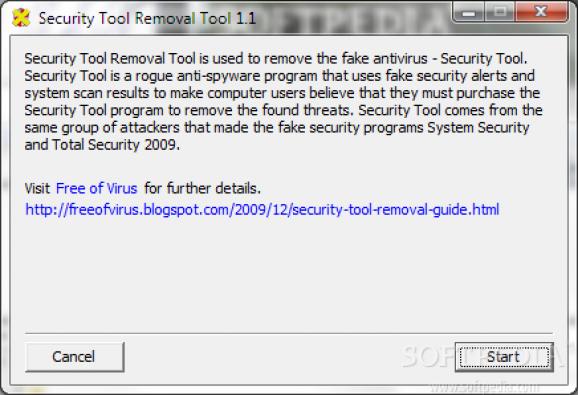 Security Tool Removal Tool screenshot