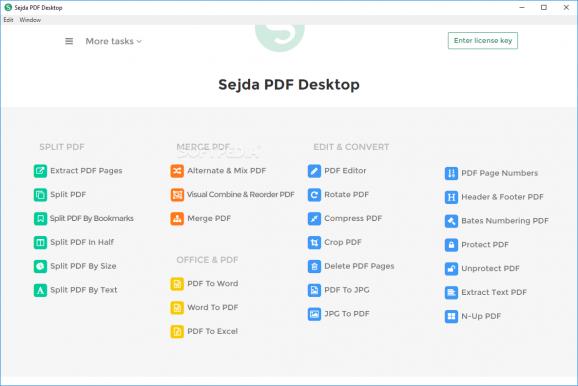 Sejda PDF Desktop screenshot