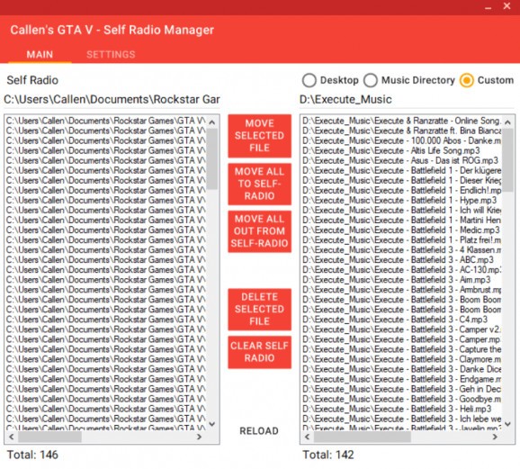 Self Radio Manager screenshot