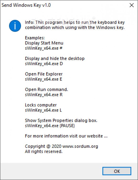 Send Windows Key screenshot