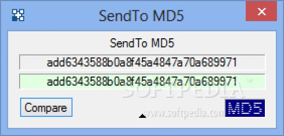 SendTo MD5 screenshot