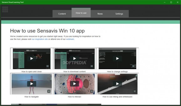 Sensavis Visual Learning Tool screenshot