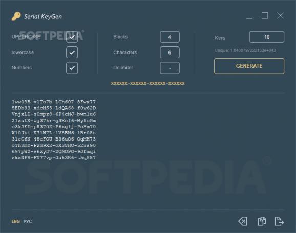 Serial KeyGen screenshot