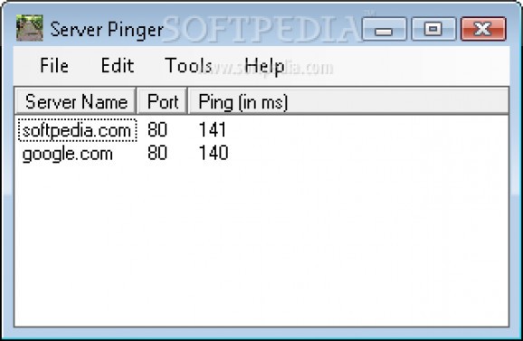 Server Pinger screenshot