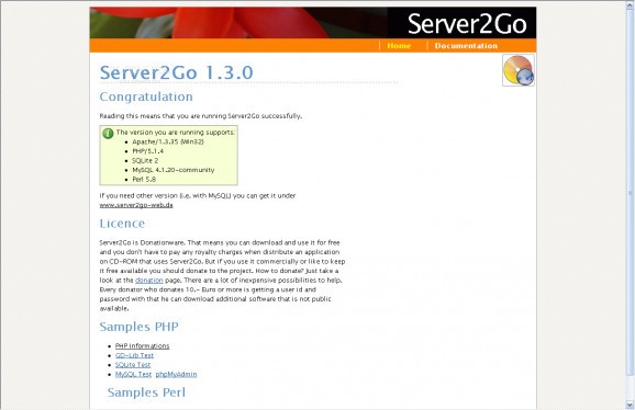 Server2Go screenshot