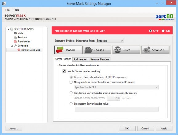 ServerMask screenshot