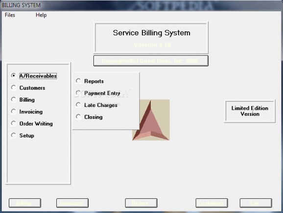 Service Billing System screenshot
