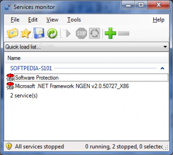 Services Monitor screenshot