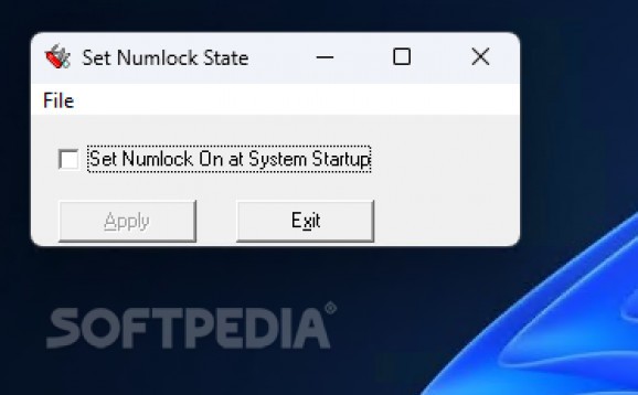 Set Numlock State screenshot