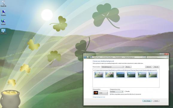 Shamrocks Windows 7 Theme screenshot