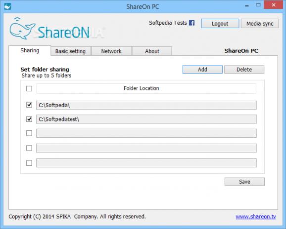 ShareON PC screenshot