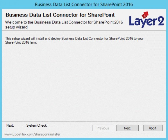 Layer2 SharePoint Business Data List Connector screenshot