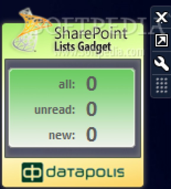 SharePoint List Gadget screenshot