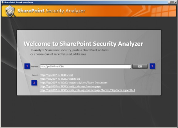 SharePoint Security Analyzer screenshot