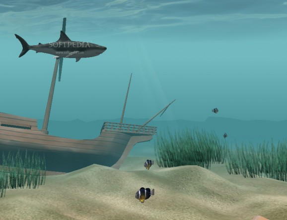 Shark Water World 3D Screensaver screenshot