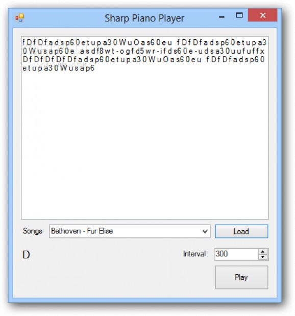Sharp Piano Player screenshot