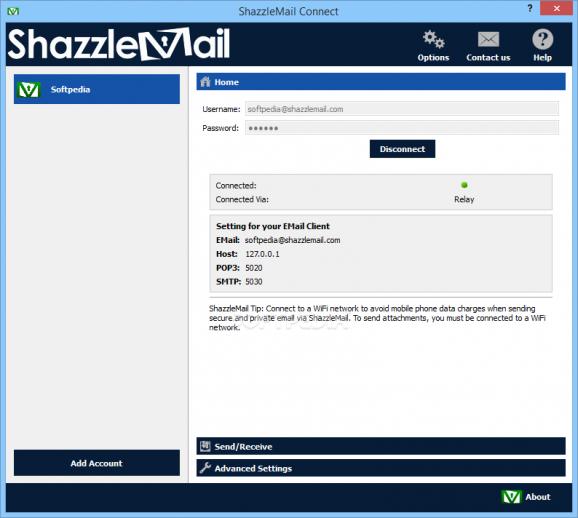 ShazzleMail Connect screenshot
