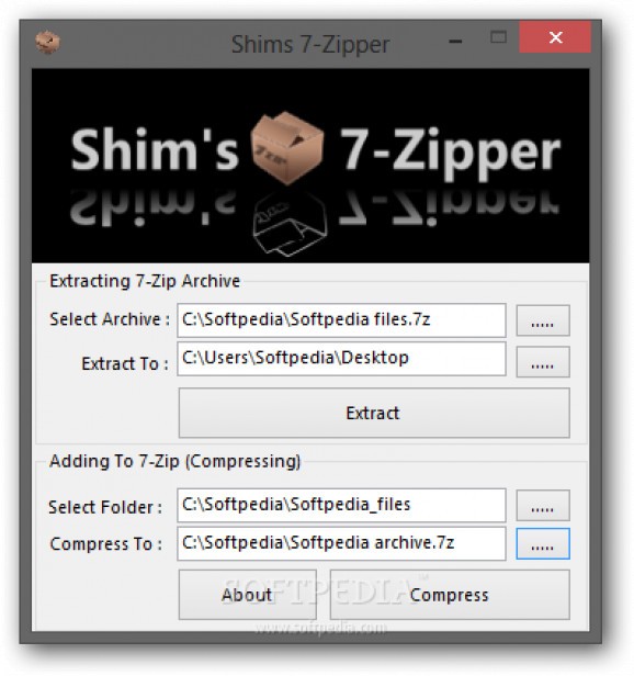 Shims 7-Zipper screenshot