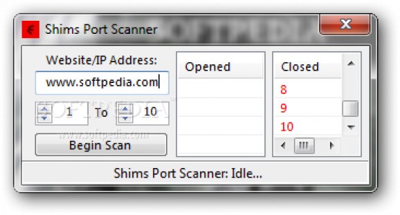 Shims Port Scanner screenshot