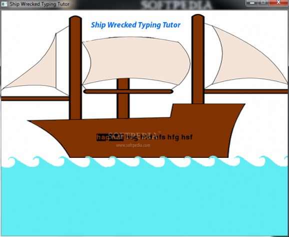 Ship Wrecked Typing Tutor screenshot