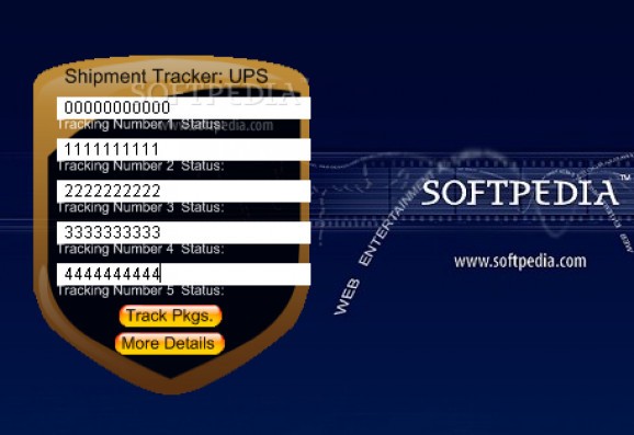 Shipment Tracker: UPS screenshot