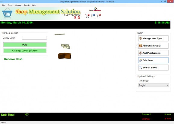 Shop Management Solution screenshot