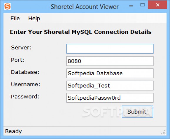 Shoretel Account Viewer screenshot