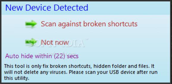 Shortcut Virus Fixer screenshot