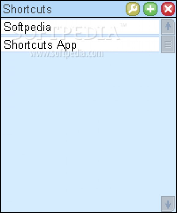 Shortcuts screenshot