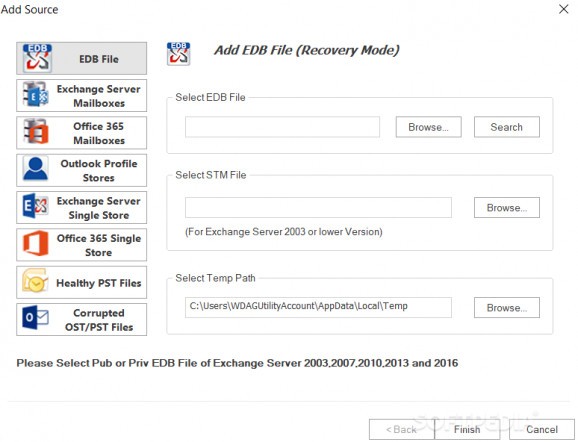 Shoviv Exchange Server Suite screenshot