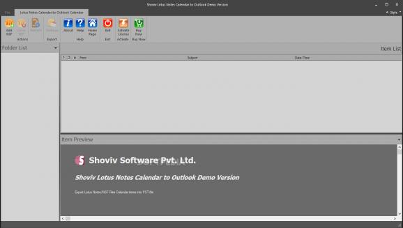 Shoviv Lotus Notes Calendar to Outlook screenshot