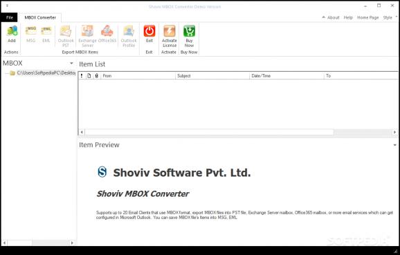 Shoviv MBOX Converter screenshot