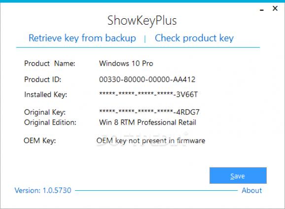 ShowKeyPlus screenshot
