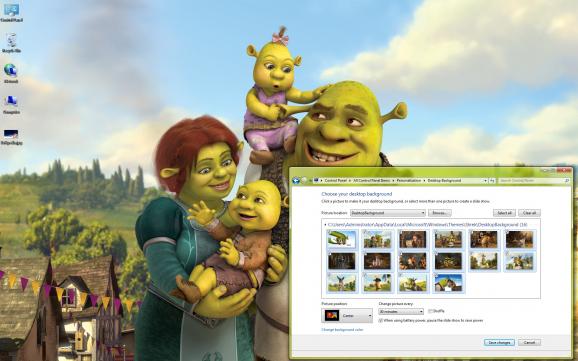 Shrek Forever After Windows 7 Theme screenshot