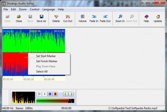 Shuangs Audio Editor screenshot