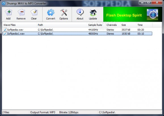 Shuangs WAV to MP3 Converter screenshot