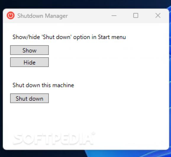 Shutdown Manager screenshot