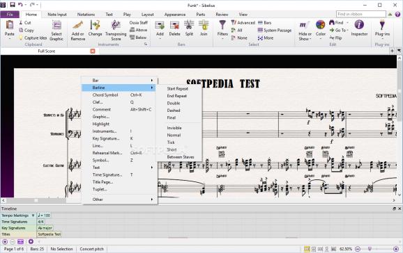 Avid Sibelius screenshot